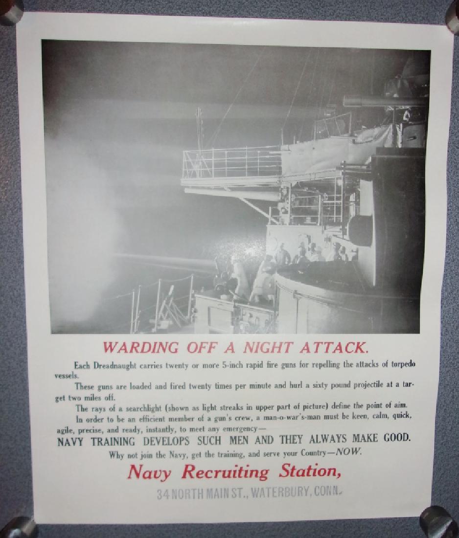 WWI Navy recruiting station poster (1 of 3)