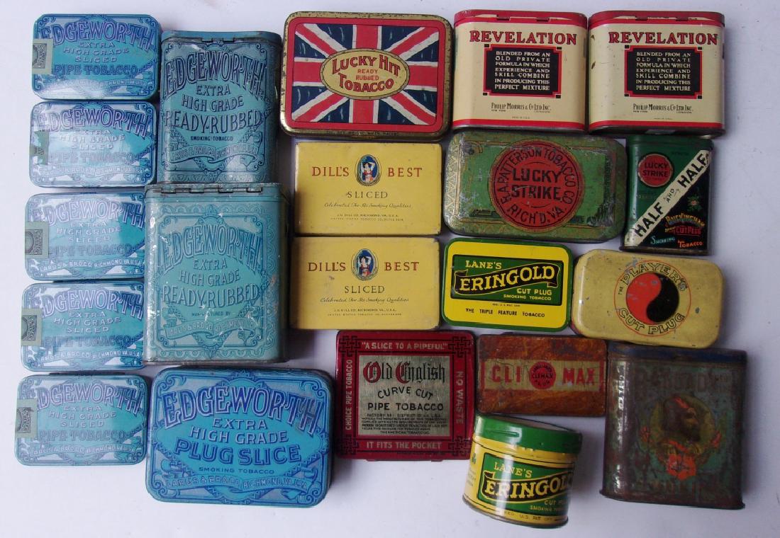 21 vintage tobacco tins (1 of 1)