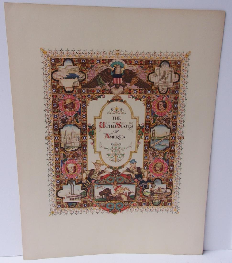 1947 Arthur Szyk (Hungarian-American) lithograph (1 of 1)