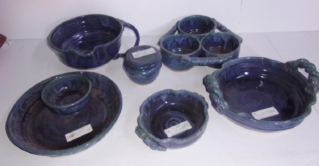 6 piece mid-century modern studio pottery (1 of 4)