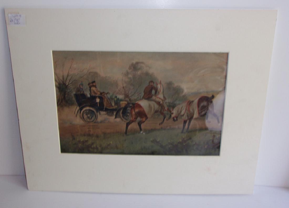 Antique lithograph horse and carriage (1 of 4)