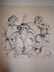 4 original pen & ink illustration drawings - 3