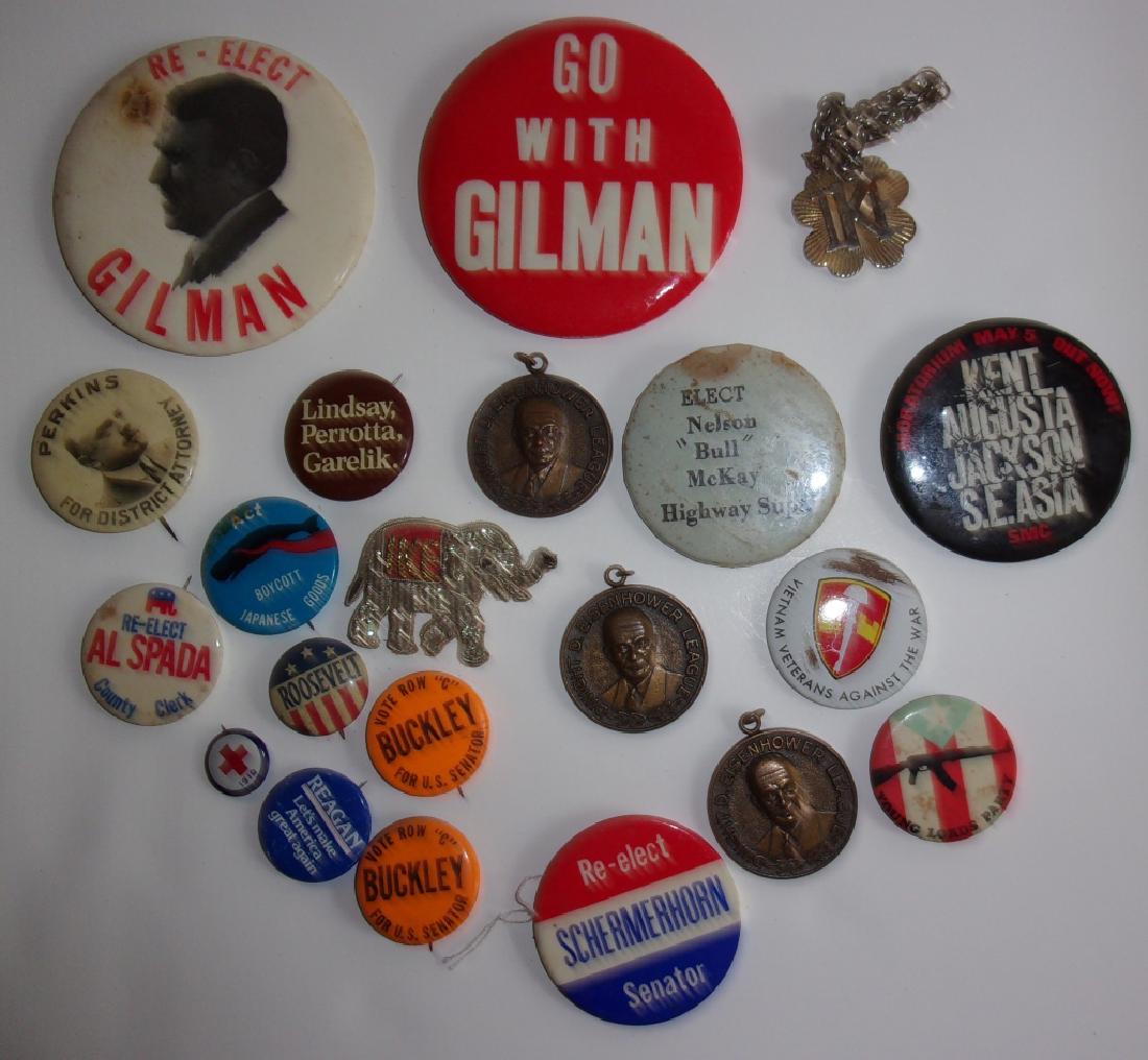 20 assorted buttons/pins (1 of 7)
