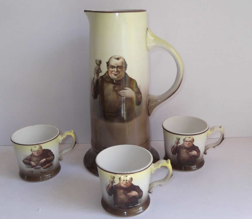La Francaise porcelain pitcher & beer cups (1 of 8)