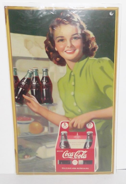 Original Coca Cola advertising poster (1 of 8)