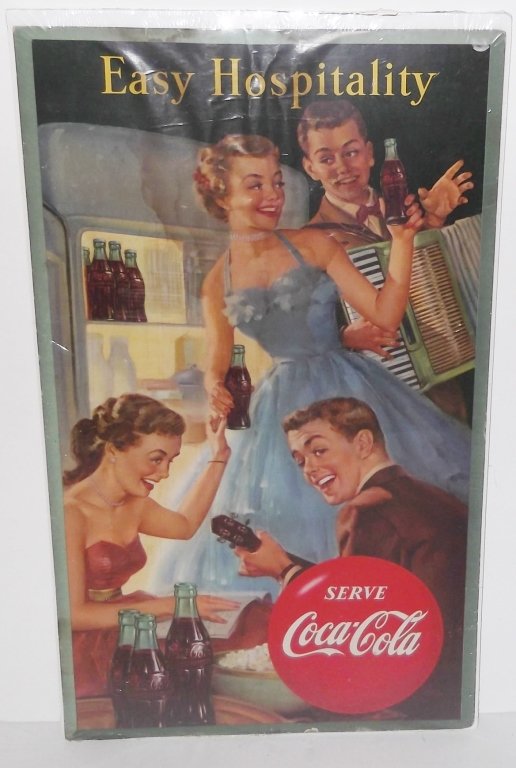 Original 1953 Coca cola advertising poster (1 of 8)
