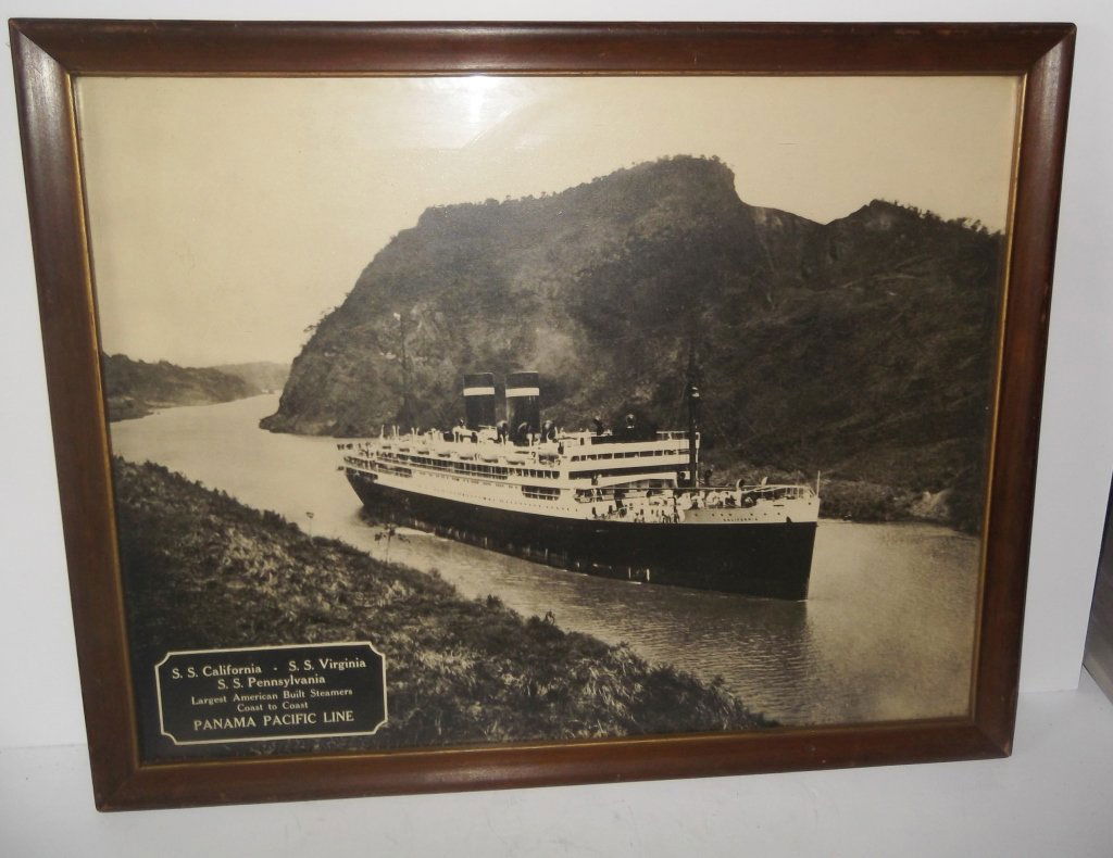 Travel agency steam ship lithograph (1 of 4)