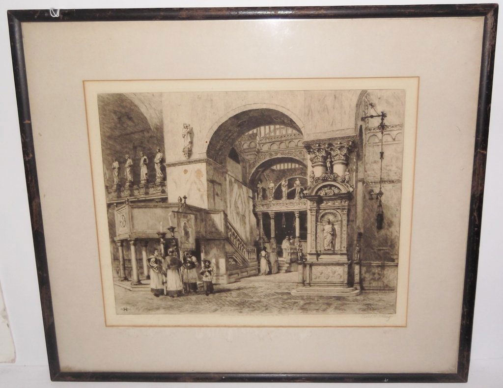 Etching  singed Axel Haig (1 of 7)