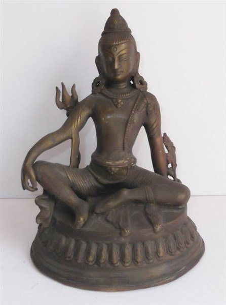 South East Asian deity metal figure (1 of 6)