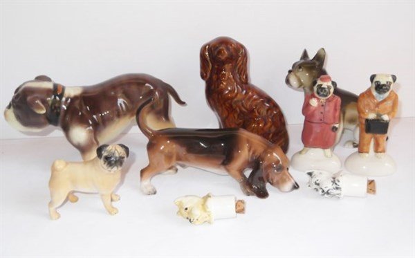 9 assorted dog figure lot (1 of 8)