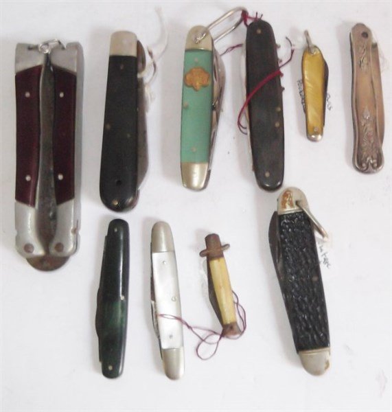 10 piece pocket knives (1 of 9)