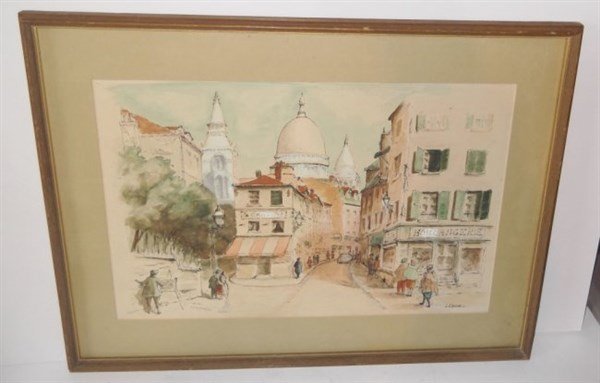 Mixed media signed L.E. Milani (1 of 5)