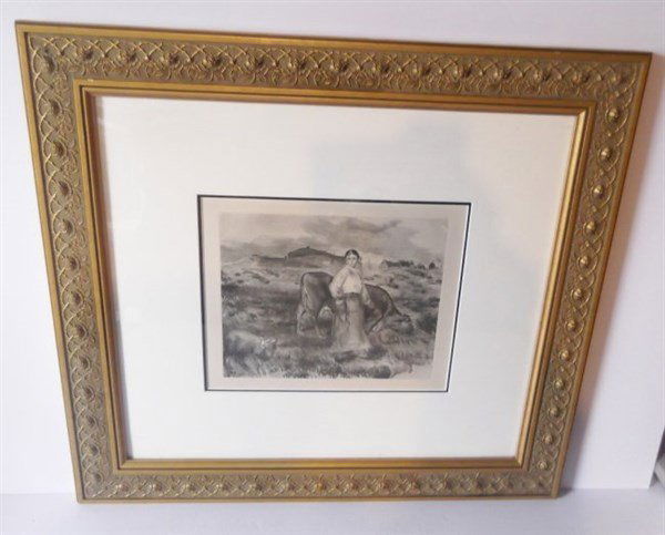 Pastoral scene etching (1 of 4)