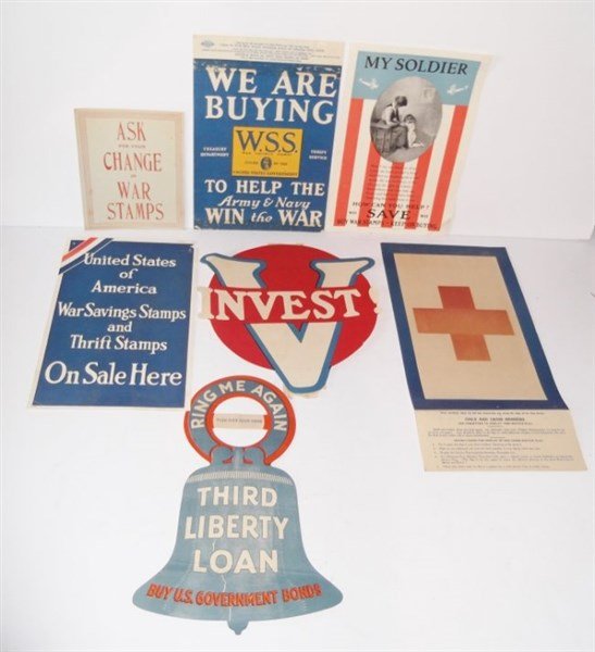 7 piece WWI paper advertisements (1 of 9)