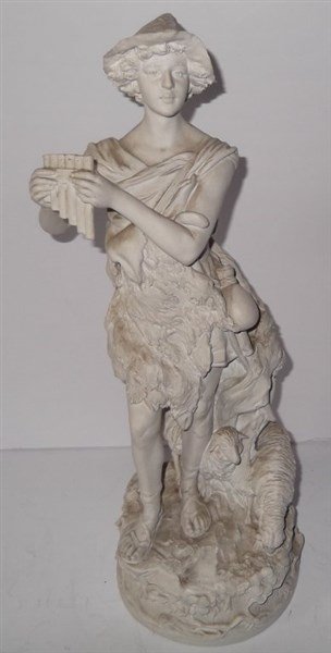 Royal Dux "Pan" statue: Royal Dux Bohemia "Pan" statue. Needs cleaning. 17 inches high x 5 3/4 inches wide.