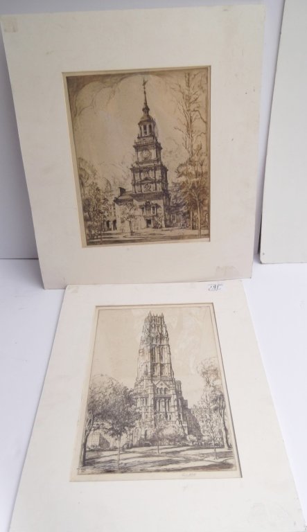 2 E.D. (Ernest David)  Roth etchings (1 of 10)