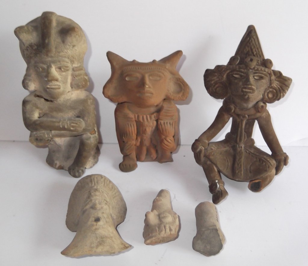 6 pieces pottery/terra cotta items (1 of 7)