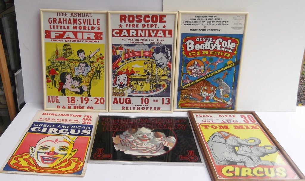 6 pieces circus/fair/carnival lot (1 of 8)