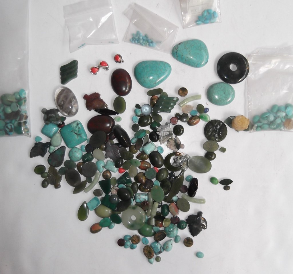 Large collection of hand carved & polished stones (1 of 9)