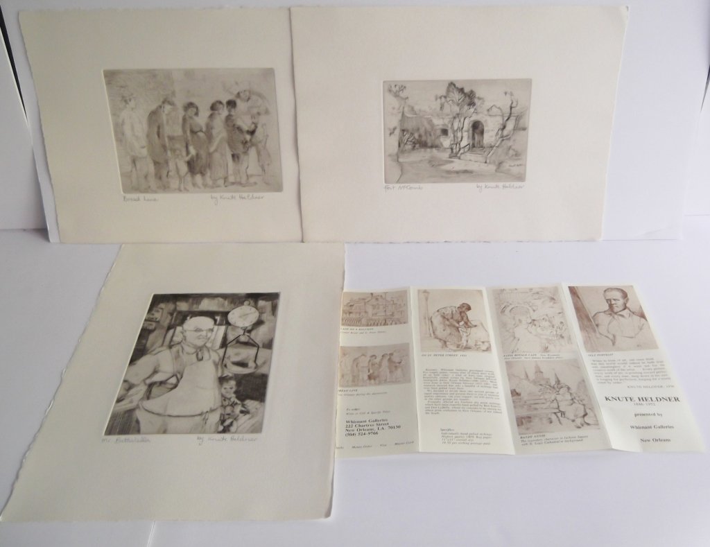 3 etchings by Knute Heldner (1 of 5)