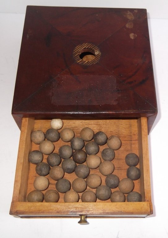 19th c. ballot box & balls (1 of 5)