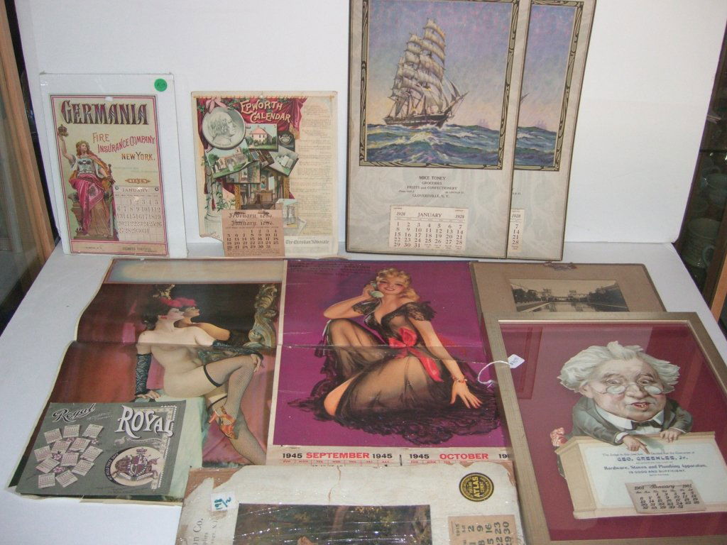 Collection of 10 advertising calendars (1 of 7)