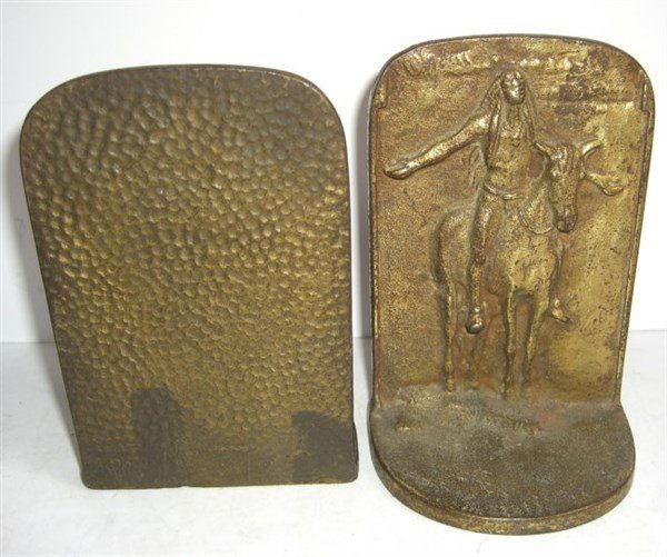 Pair of Indian on horse bookends (1 of 4)