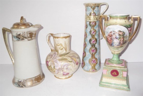 4 piece hand painted porcelain (1 of 7)