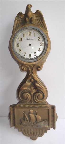 Windsor wall hanging metal clock (1 of 8)