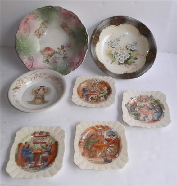 7 piece decorative plate/bowl lot (1 of 10)