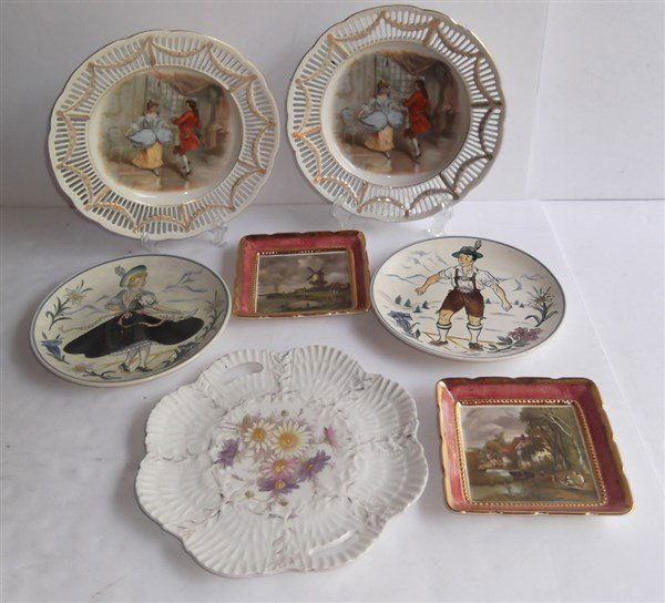 7 piece decorative plates lot (1 of 10)
