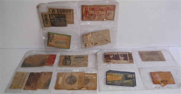 Collection of 21 vintage pill sample envelopes (1 of 10)
