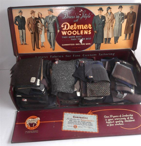 Detmer Woolens salesman sample fabrics (1 of 10)