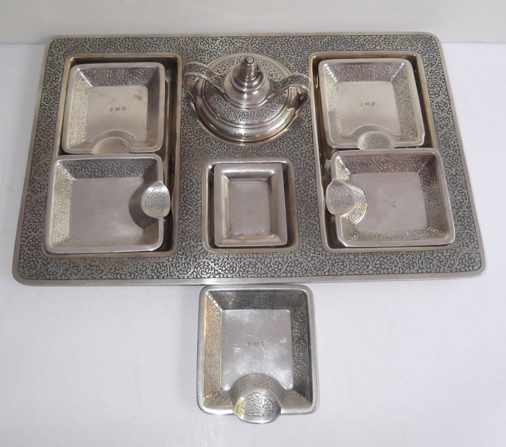 Tiffany & Co. sterling silver smoking set (1 of 10)