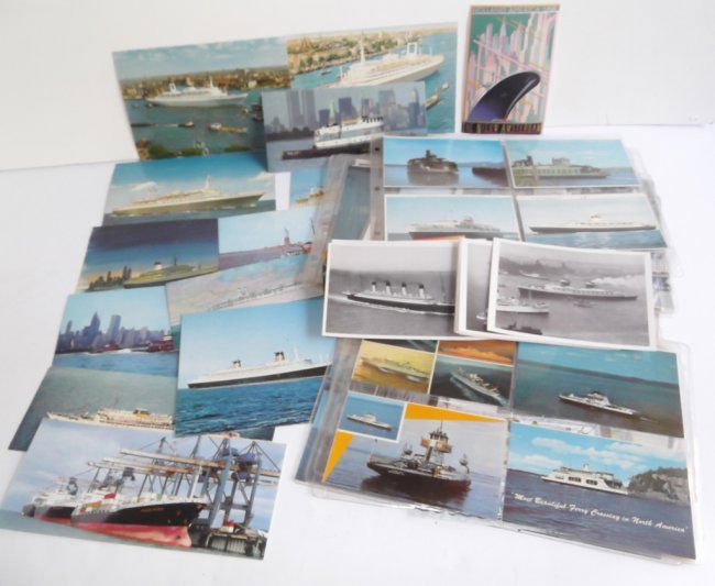 140 assorted ship postcards (1 of 10)
