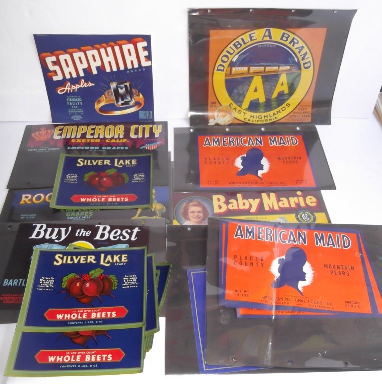 50 piece assorted labels mostly fruit labels (1 of 10)