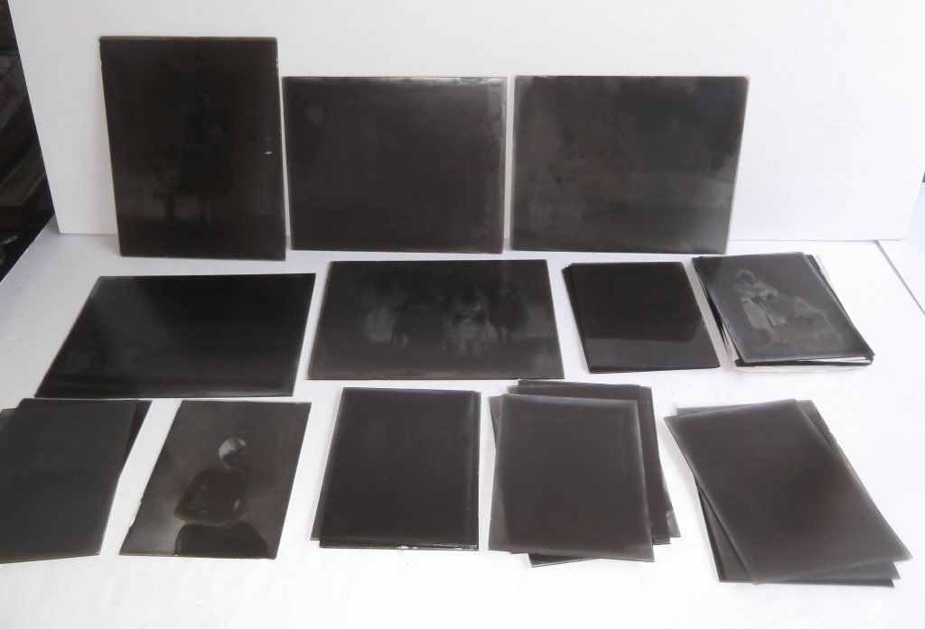 Collection of 35 vintage glass slides (1 of 10)