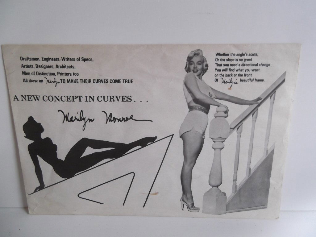 1956 Marilyn Monroe "A New Concept in Curves" (1 of 4)