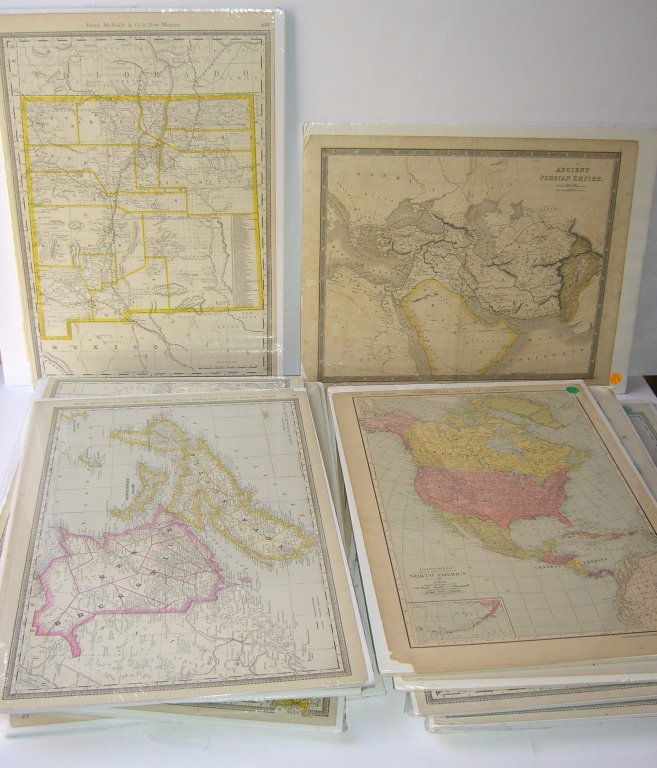 17 1800's book plate maps (1 of 10)