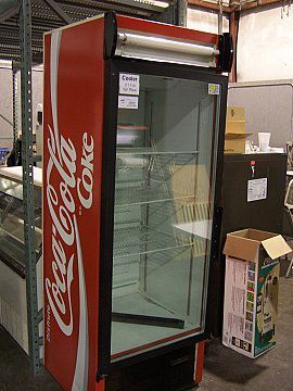 323 Coke Single 1 Glass Door Refrigerator Cooler
