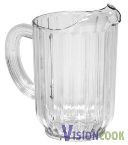 New Royal Plastic Clear Pitcher, 60oz., 1dz.