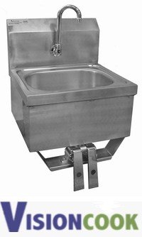 New Knee Operated Stainless Hand Sink