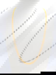 15.30 Carat Natural Diamond Tennis Necklace in 14K Yellow Gold 20": Exquisite Round Diamond Tennis Necklace – 14K Yellow Gold, 20-InchA timeless and luxurious piece, this tennis necklace features brilliant round-cut white diamonds known for their exceptional shine a