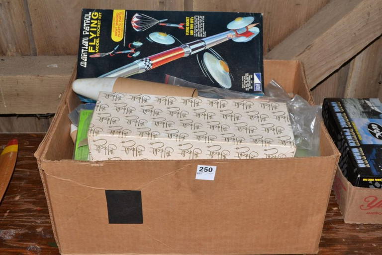 Collection Of Model Rocketry Supplies And Accessories