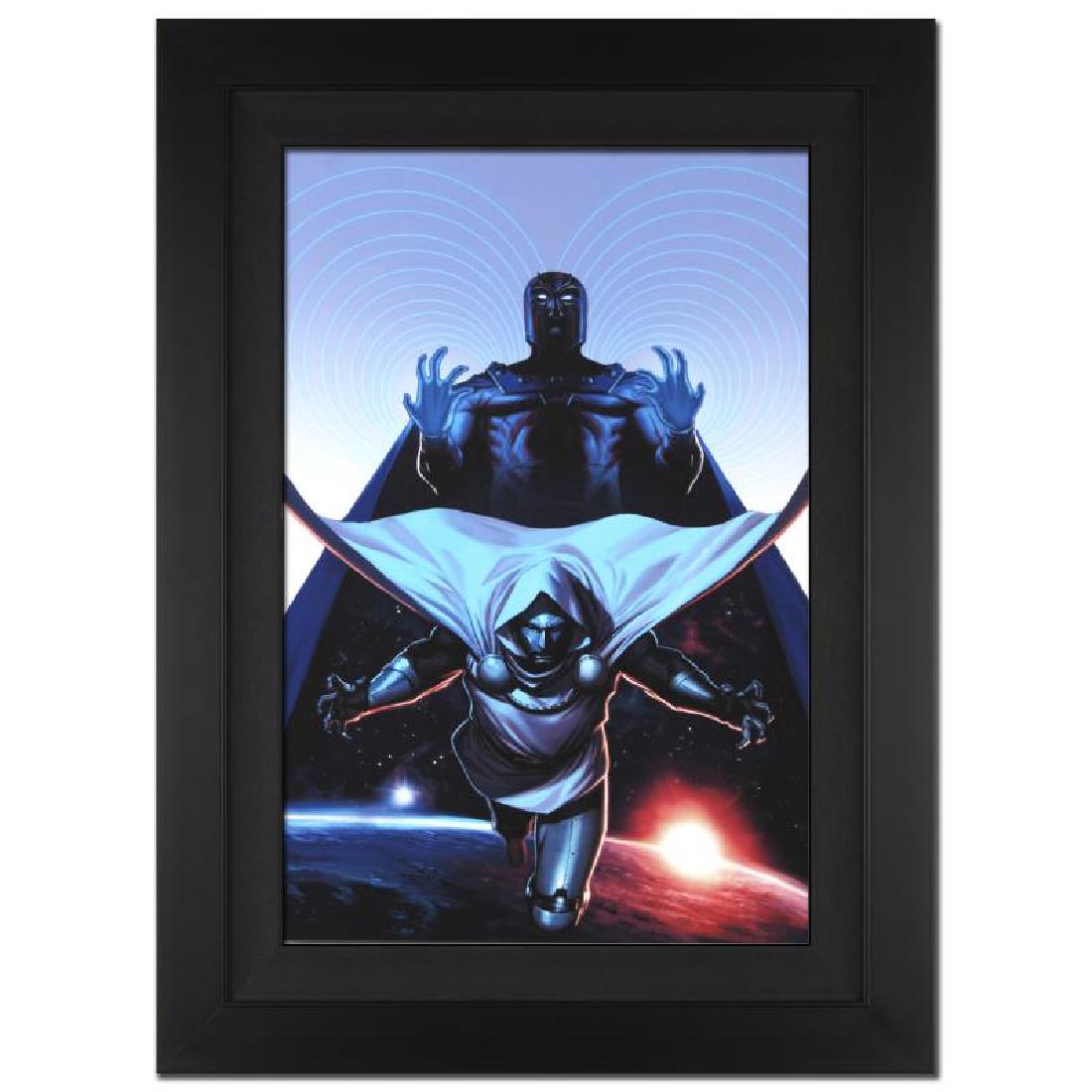 "X-Men #16" Ltd Ed Giclee on Canvas by Jorge Molina and: A piece of comic book history, this limited edition, from original art by Jorge Molina, Magneto and Dr. Doom. A recent addition to the Marvel family, Jorge Molina had previously made a name for himsel