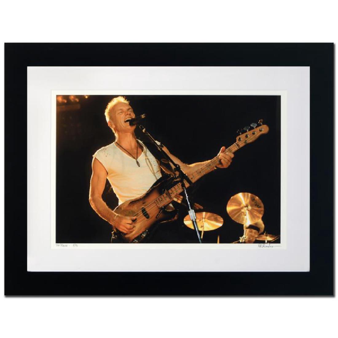 "Sting" Limited Edition Giclee by Rob Shanahan,: "Sting" is a limited edition giclee on paper by Rob Shanahan, numbered and hand signed by the artist! Includes Certificate of Authenticity! Measures approx. 32" x 25" (with frame), 22" x 14.5" (image)