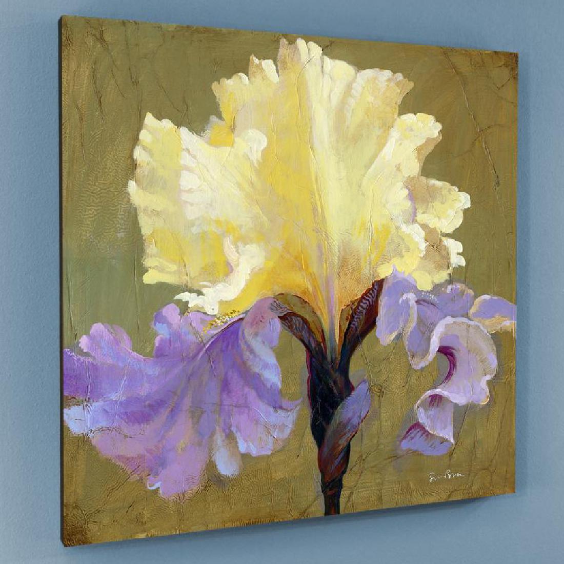"Empress" Limited Edition Giclee on Canvas by Simon: Simon Bull depicts gleaming flowers with bold hues and delicate details, creating graceful and elegant pieces of art. "Empress" is a limited edition giclee on canvas, numbered and bearing Bull's autho