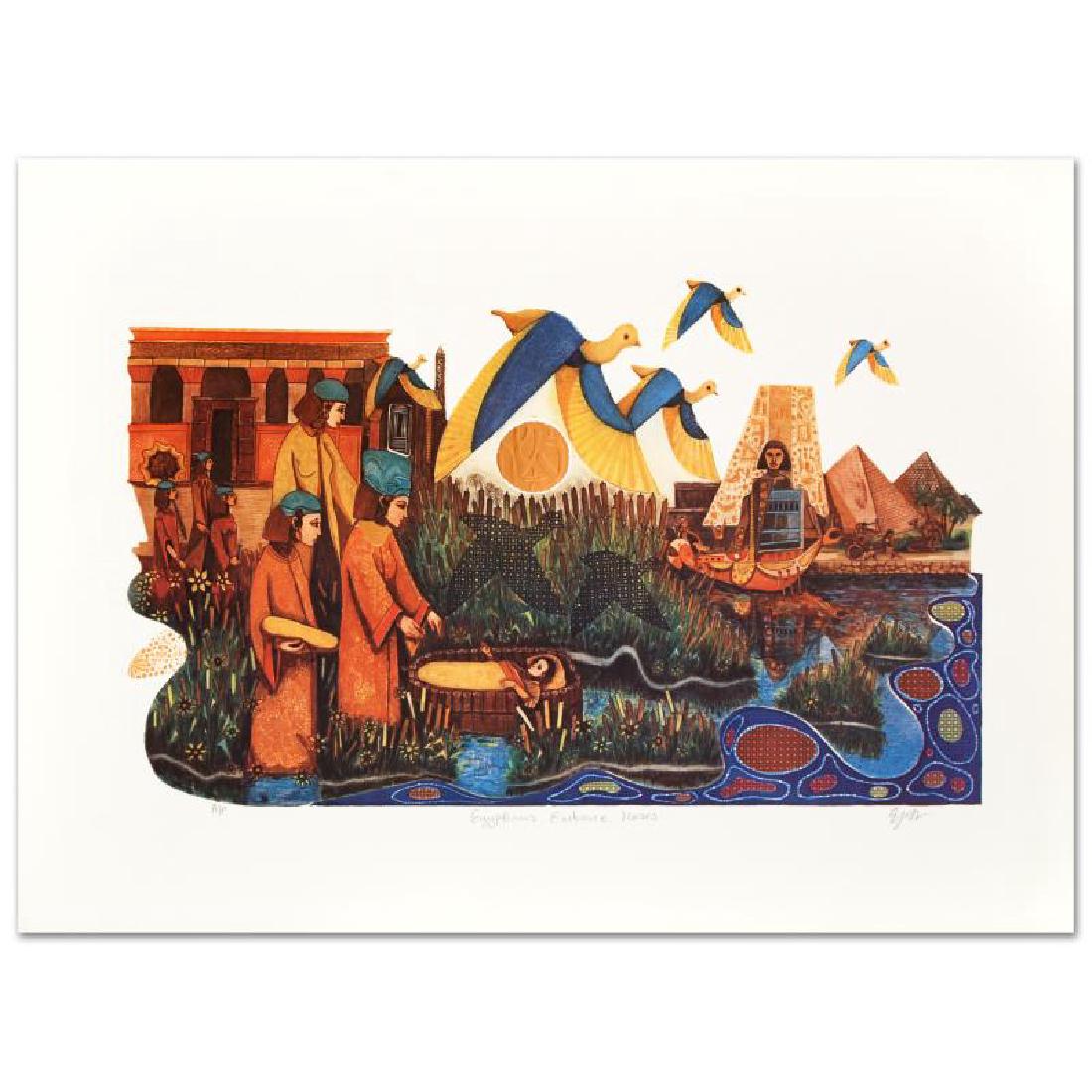 "Egyptians Embrace" Limited Edition Embossed Lithograph (1 of 2)