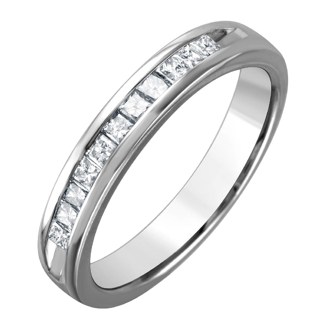 14KT White Gold Diamond Band (1 of 3)