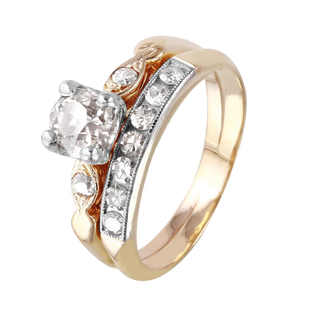 14KT Yellow Gold Diamond Engagement Ring (1 of 3)